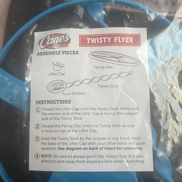 NWT New Raising Cane’s Twisty Flyer Kids Meal Toy - Picture 4 of 4